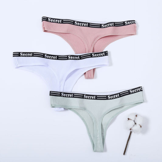 Women Seamless Cotton Underwear Sexy G String Thongs Briefs